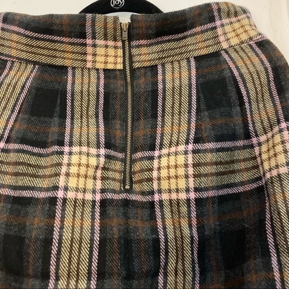 Wool-blend tartan pencil skirt - Picture 3 of 9